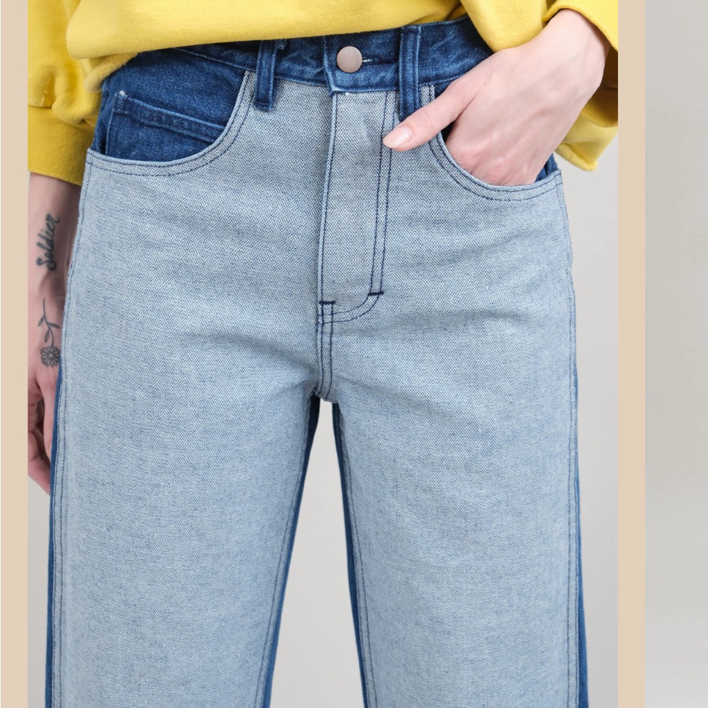 Carleen Wraparound Relaxed Jeans 0 — image 6 of 8